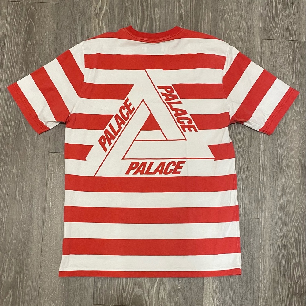 Red and white Palace stripped triferg tee